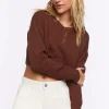 Cropped Henley Top