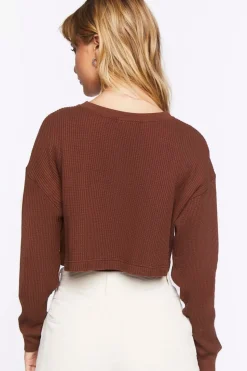 Cropped Henley Top