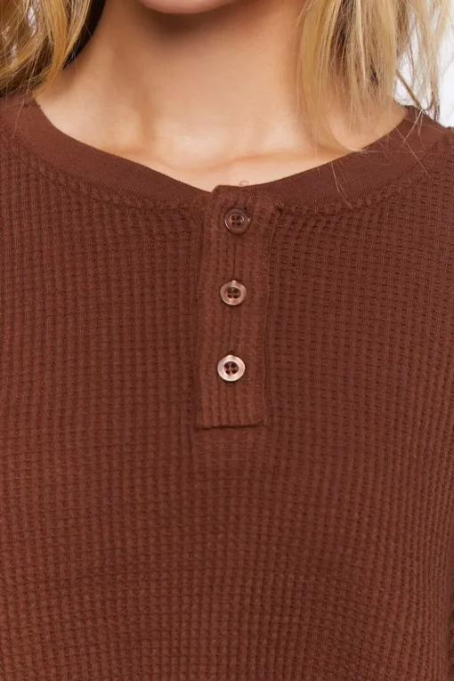 Cropped Henley Top