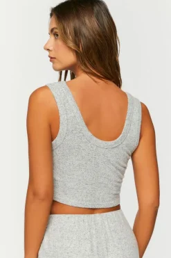 Cropped Pajama Tank Top