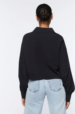 Cropped Poplin Shirt
