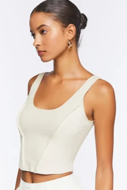 Cropped Rib-Knit Tank Top