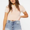 Cropped Ringer Tee
