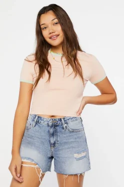 Cropped Ringer Tee