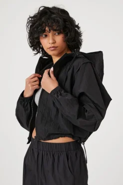 Cropped Windbreaker Jacket