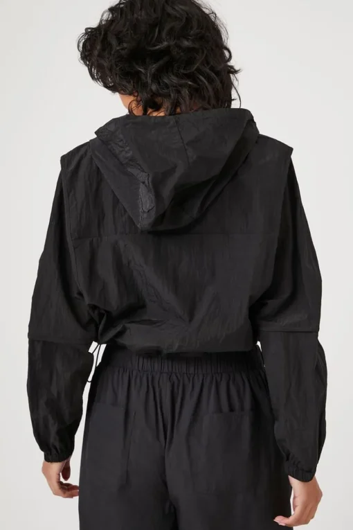 Cropped Windbreaker Jacket