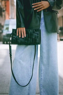 Crosshatch Quilted Crossbody Bag