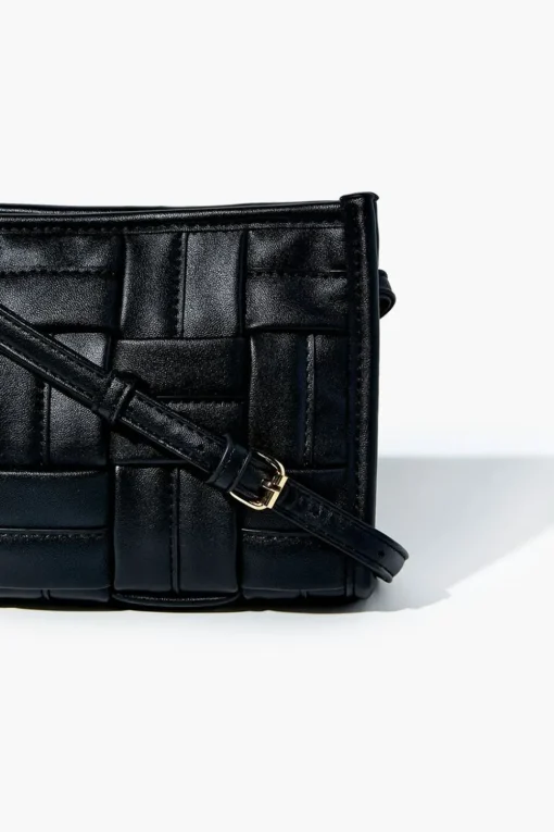 Crosshatch Quilted Crossbody Bag