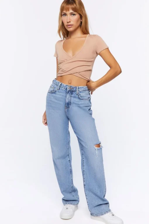 Crossover Cropped Tee
