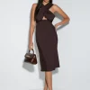 Crossover Halter Dress