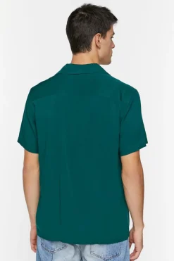 Cuban Collar Short-Sleeve Shirt