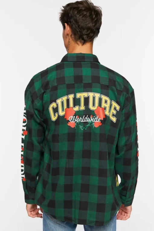 Culture Graphic Plaid Shirt