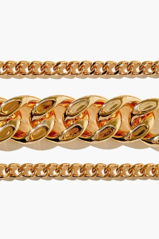Curb Chain Bracelet Set