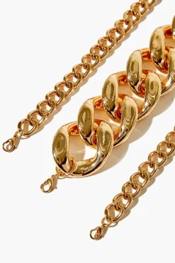Curb Chain Bracelet Set