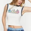 2 Cute 4 U Graphic Muscle Tee