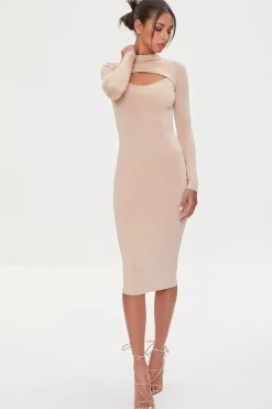 Cutout Bodycon Midi Dress