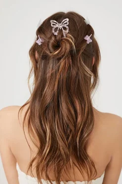 Cutout Butterfly Hair Clip Set