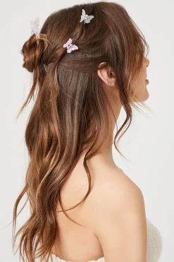 Cutout Butterfly Hair Clip Set