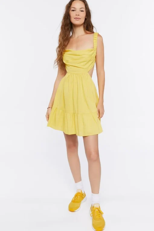 Cutout Fit Mini Dress