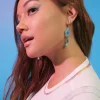 Cutout Floral Drop Earrings