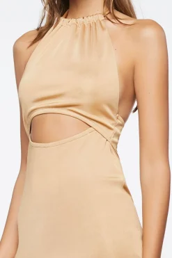 Cutout Halter Mini Dress