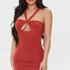 Cutout Mini Bodycon Dress