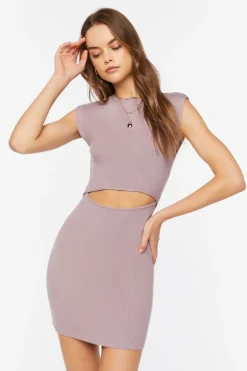 Cutout Mini Sweater Dress