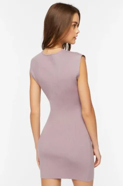Cutout Mini Sweater Dress