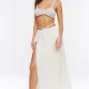 Cutout M-Slit Maxi Skirt