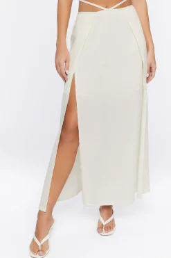 Cutout M-Slit Maxi Skirt