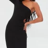 Cutout One-Shoulder Bodycon Dress