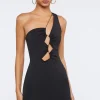 Cutout One-Shoulder Mini Dress