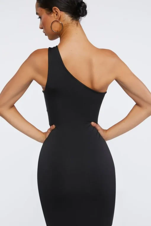 Cutout One-Shoulder Mini Dress