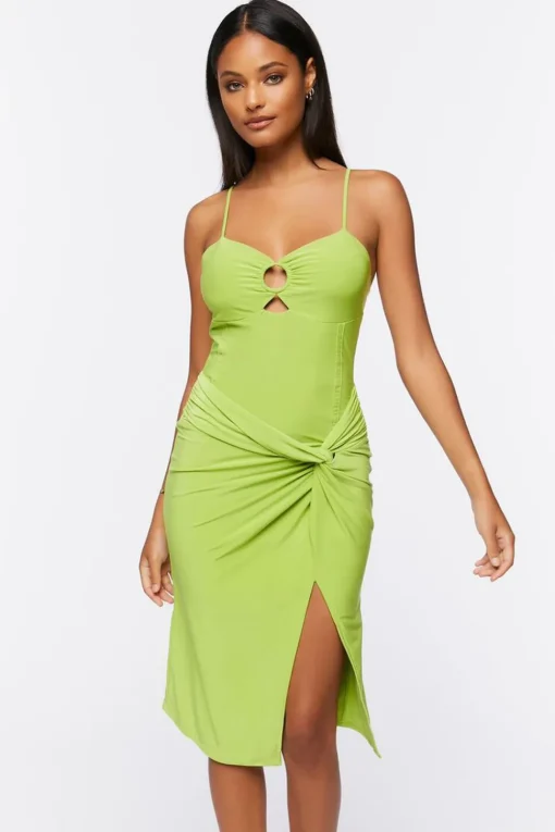 Cutout O-Ring Cami Dress