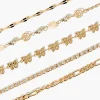 Cutout Rose & Butterfly Bracelet Set