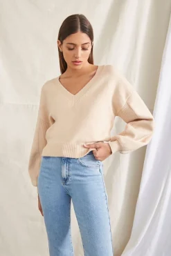 Cutout Self-Tie Sweater