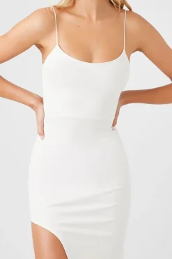 Cutout Slit Cami Midi Dress