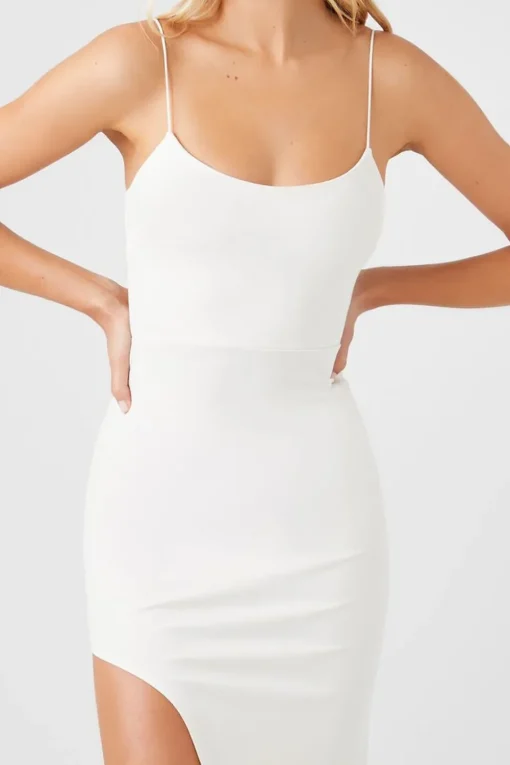 Cutout Slit Cami Midi Dress