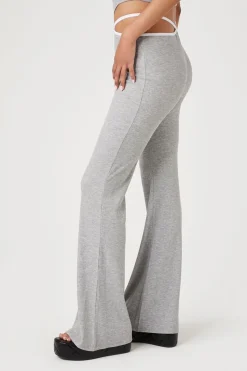 Cutout Strappy Flare Pants