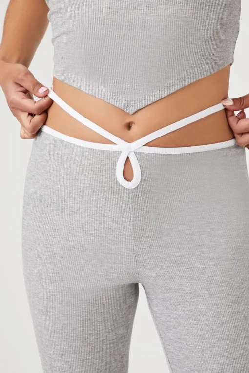 Cutout Strappy Flare Pants