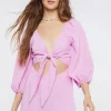 Cutout Tie-Front Romper