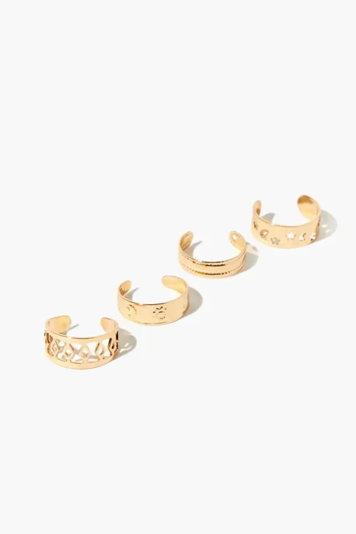 Cutout Toe Ring Set