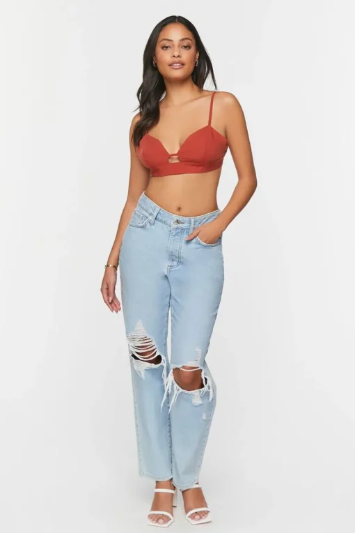 Cutout Triangle Bralette