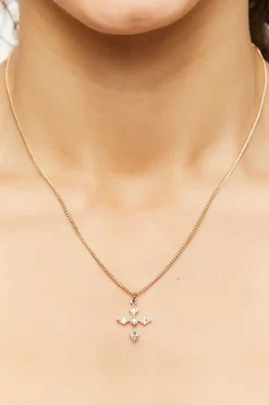 Cz Cross Pendant Necklace