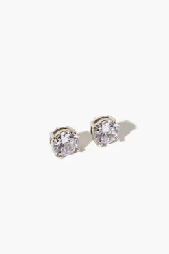 Cz Necklace & Stud Earring Set