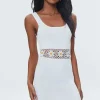 Daisy Crochet Sweater-Knit Dress