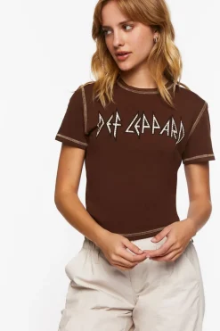 Def Leppard Studded Graphic Baby Tee
