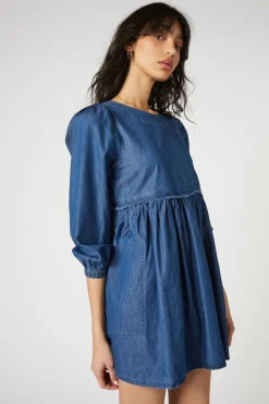 Denim Babydoll Dress