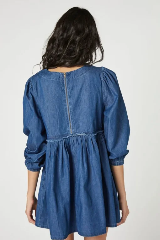 Denim Babydoll Dress
