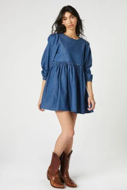 Denim Babydoll Dress